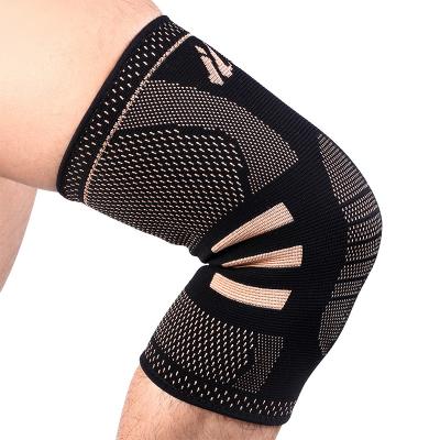 China Performance support Men Women Compression Knitting Knee Support Elastic Seamless Knee Pads Nylon Fiber Knee Brace for sale