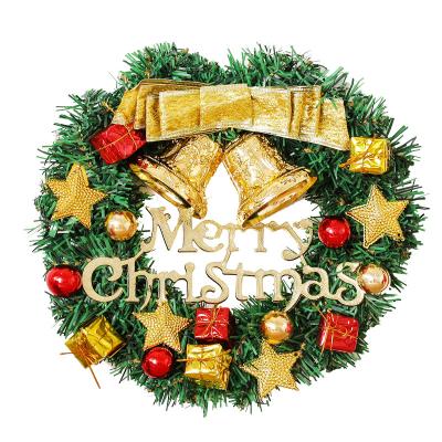 China Eco-Friendly KERVINO Christmas Wall Door Decoration Bell Merry Christmas Wreath Garland for sale