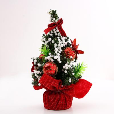 China Eco-Friendly KERVINO Christmas Tree 20CM Mini Christmas Package Tree Table Decoration Children's Gift Christmas Tree Small Decorations for sale