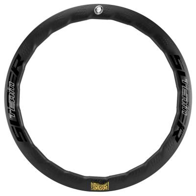 China Superteam 50mm Clincher Carbon Fiber Wheel Set 25mm Wide Rim Brake Cycling Bicycle Wheels for sale