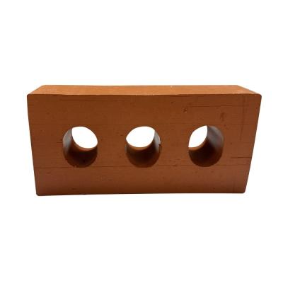 China 800 Centigrade Heat Insulation Terracotta House Build Block Decorative Material Rectangle Hollow Perforated Brick Outside for sale