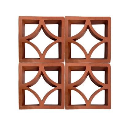 China 7% Absorption Terracotta Facade Panel Breezeway Tile in Classical Design for Decorative Garden Brick Decoration for sale