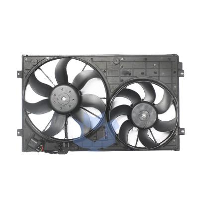 China Self-produced Automotive Cooling System Radiator Fan Assembly For Audi Seat Skoda 1K0121207BB 1K0121207T 1K0959455Because 1K0959455CS 1K0959455CT for sale