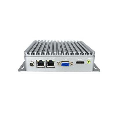 China For business pc win10 industrial fanless mini desktop with 2 hd lan ports and 1 for win10 for sale