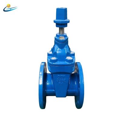 China General Double Head F4 DIN 3352 Underground Water Flanged Square Cast Iron Gate Valve With Bonnet for sale