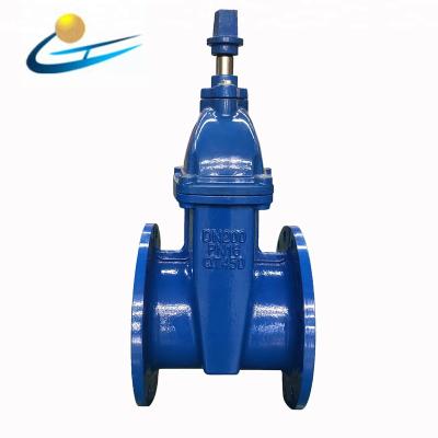China General DN 200 8 Inch Gate Valve Cast Iron Gate Valve Square Nut Resilient Seated Ductile Groundwater Operation Valve for sale