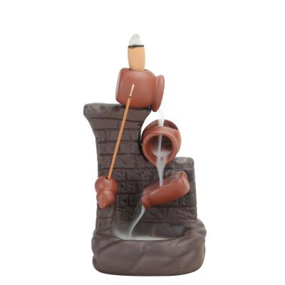 China Mental Flow Healing Support Backflow Incense Tower Burner Statue Figurine Ceramic Crafts for sale