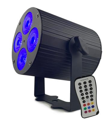 China Good Stage Price Mini Battery Par 4pcs 10W LED RGBWA+UV 6in1 Mix Color 6/10CH With DMX Control Sound Activated For Events for sale