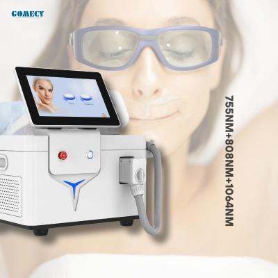 China Gomecy Innovative 755nm 808nm 1064nm Diode Laser Hair Removal Machine for All Season Full Body Treatment for sale