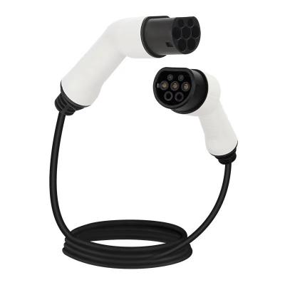 China Type 2 To Type2 EV Charging Cable 16A 3.6KW 11KW Male To Female EV Charging Connector for sale