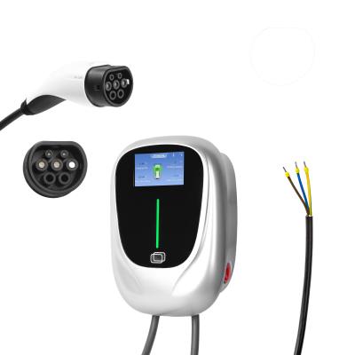 China Smart Home Wall-mount EV Charging Station 7KW 11kW 22kW Type 1 Type 2 EV Charging Station With App/RFID/WIFI/Bluetooth for sale