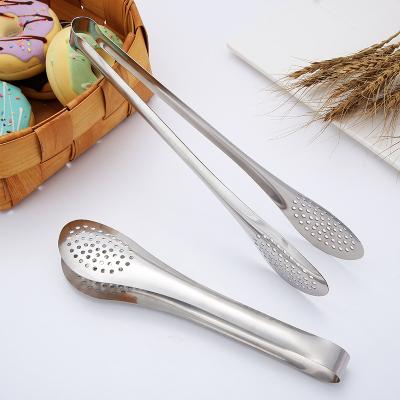 China OEM High Quality Metal Tongs 201 Stainless Steel 9 Inch Food Stocked Clip for sale