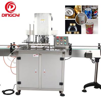 China High Speed Automatic Food Can Sealing Machine With Single Head Rotary Plate Coffee Can Seamer for sale