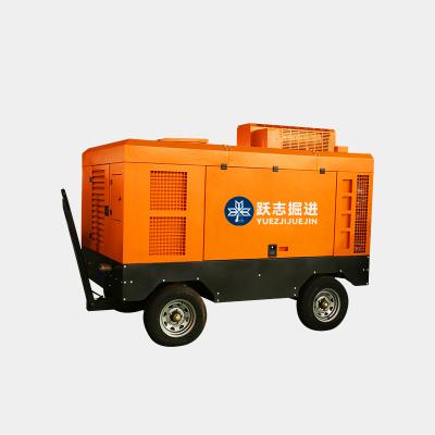 China B Model Lubricated 17bar High Power Four-four General Diesel Driven Rotary Screw Air Compressor for sale