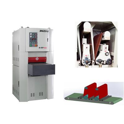 China Semi Automatic Sheet Metal Edge Deburring Machine , ODM Wide Belt Sander for sale
