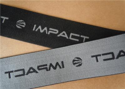China A faixa elástica do jacquard preto, o Webbing elástico prende com correias lavável à venda