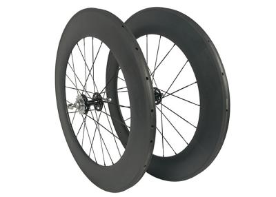 China Kohlenstoff-Bahn-Fahrrad Toray 700 dreht Röhrenklammer-88mm reparierten Gang 23mm Breiten-700c zu verkaufen