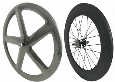 China voller Kohlenstoff 3k /12k reparierte Gang Wheelset 700c mit kundengebundener Malerei zu verkaufen
