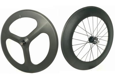 China Leichtgewichtler 3 sprach Breiten-Antihohe temperatur der Kohlenstoff-Bahn-Fahrrad-Rad-700C 20MM zu verkaufen