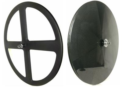 Κίνα 4 μίλησε τον οπίσθιο δίσκο Wheelset άνθρακα 700c σωληνοειδές και το επιχείρημα λαμπρό/τη λήξη μεταλλινών προς πώληση