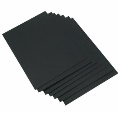 China Recycled Materials Black paper Black Paperboard Slitting 110g Double sided High Quality Thick Black Board Paper Black Cardboard Paper Sheets for sale