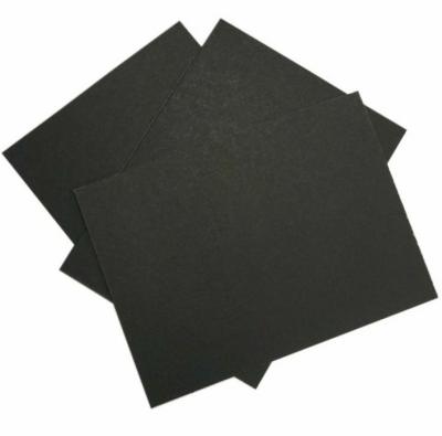 China Recycled Materials Black paper Black paperboard Drum150g Single side China Supplier New Brand Grey Board Luggage Board Thick Cardboard for sale