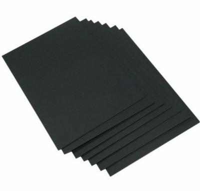 China Recycled Materials Black paper Black paper board Drum230g-300g single liningHigh Quality Virgin Pulp Black Cardboard Duplex Board Paper sheet for sale