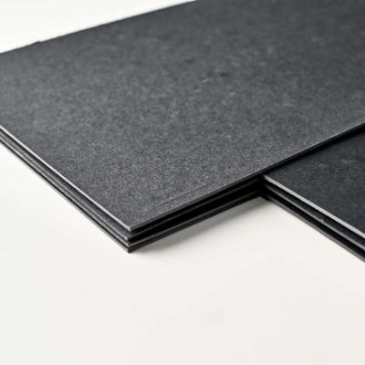 China Recycled Materials Black paper Slitting 110g Single side duplex board black back Duplex paper Black paperboard Paper sheet for sale