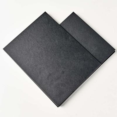 China Recycled Materials Black paper Slitting 110g single lining Duplex Black Paper Board Packaging paper for handbag or boxes for sale