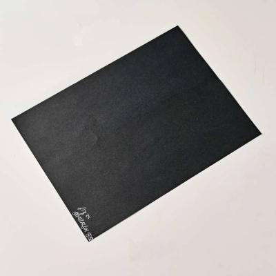 China Recycled Materials Black paper Black Paperboard Slitting 150g Single side Packaging grey paper laminate grey back cardboard rigid board for sale