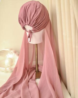 China Hot sale malaysian women instant tudung rectangle chiffon ready to wear bawal hijab shawl for sale