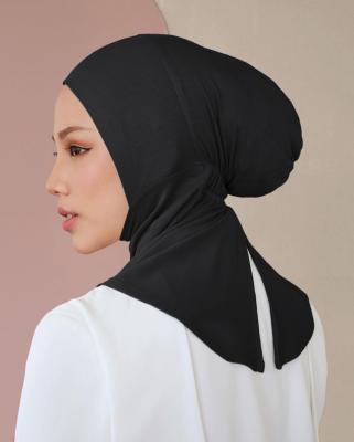 China Women's Head Scarf Inner Wearing Muslim Lower Scarf Fashion Stretch Layer Ninja Scarf Soft Inner Scarf Sweatshirt Scarf for sale