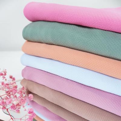 China New Fashion Bubble George Chiffon Shawl Muslim Female Scarf Opaque Pearl Chiffon Hijab for sale