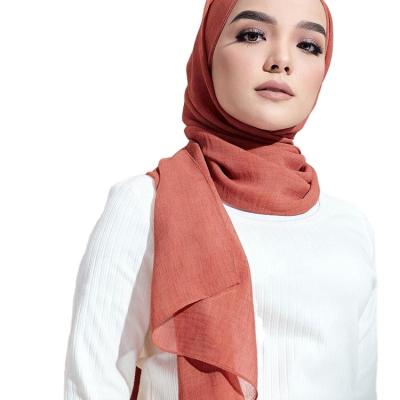 China Hot Sale Luxury Fashion Tuojia Hijab Tudung Malaysia China Zhejang Muslim Women Scarf Chiffon Veil Shawl Plain Chiffon Fashion for sale