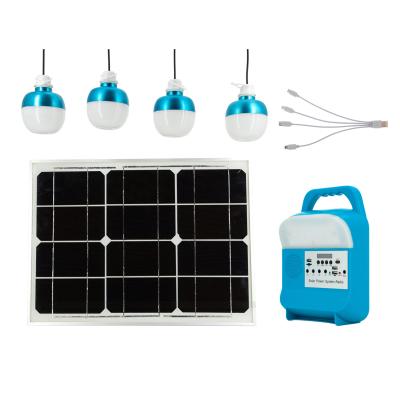 China Sistema de iluminação de energia solar residencial de alta qualidade, tudo em um sistema solar interno com 3 peças de lâmpada à venda
