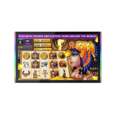China Aristocrat Hot Gaming Silver Color PCAP Multi Touch Capacitive Touchscreen 23inch With Side And Edge LED Bezel for sale