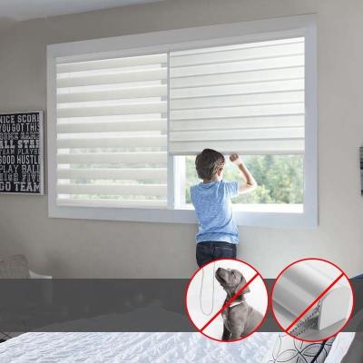 China Crease Free Cordless Curtain Blinds Zebra Smart Shades Waterproofing for sale