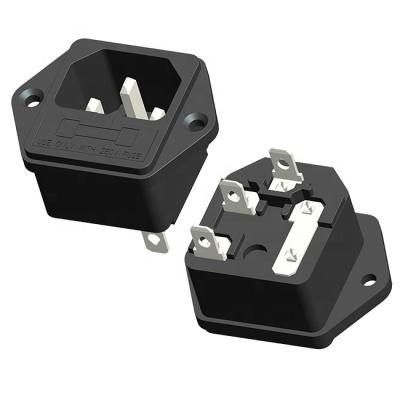 China IEC 320 Industrial Receptacle AC Socket Outlet With Fuse Screw With Wiring for sale