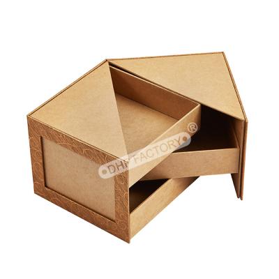 China Cajas Kraft clásicas para regalos Embalaje pesado con cajones múltiples en venta