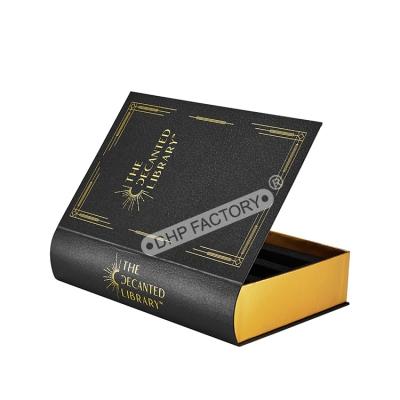 China Op maat gemaakt goudfoliepatroon nepboeken decoratie doos voor cadeauverpakking Te koop
