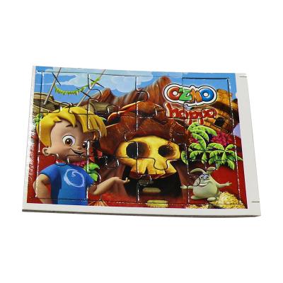 China 24 Pieces Handmade Custom Toy Cartoon Animal Baby Jigsaw Jigsaw Educational Study Toys Children Paper Jigsaw Puzzles For Children for sale