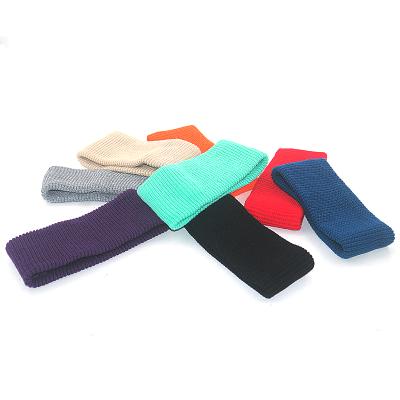 China Mens Womens Casual Mask Headwear Custom Knitted Bandanas Headband Stretch Logo Embroidery Head Bands for sale