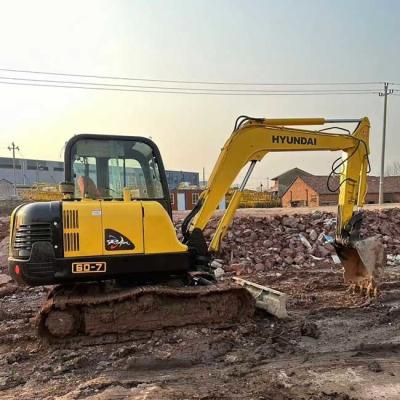 China 0.21m3 Eimer-Kapazität Crawl Bagger Gebrauchtes Mini Hyundai HX60 zu verkaufen