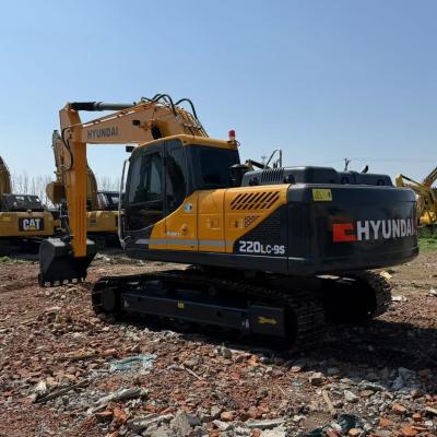China Gebraucht Hyundai 215lc 220 Hydraulic Crawler Bagger Korea Original 22 Tonnen Hyundai 220LC Gebraucht Bagger zu verkaufen