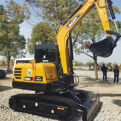 China Used SANY SY60 Crawler Excavator Little Size 0.28m3 Bucket Capacity for sale