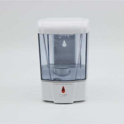 China Wall Mounted Dual Sensor Soap Dispenser Alcohol Gel Hand Sanitizer Bathroom Dispenser New Design Supplies Simple for sale