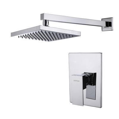 China Without Sliding Bar UPC Brass Hot And Cold Water In-wall Mixer Tap Shower Mixer Set Concealed Faucet Italy for sale