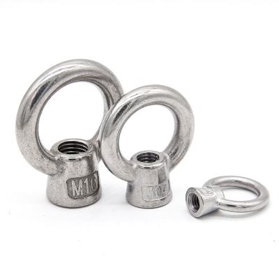 China Industrial 304 Stainless Eye Nut And Eye Screw For Lifting And Fixing Heavy Objects for sale