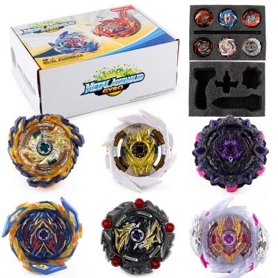 China Eco-friendly Metal Material Battle s Toy Spinning Burst Toy Set Spinning Top Toy for sale