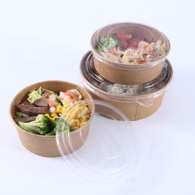 China Disposable Biodegradable Wrapping Paper Soup Bowls Biodegradable Lid With Pulp Food For Cup Lids Salad Paper Bowl Food Packaging Box Away for sale